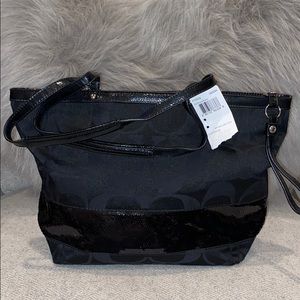 Black Signature C Coach Purse